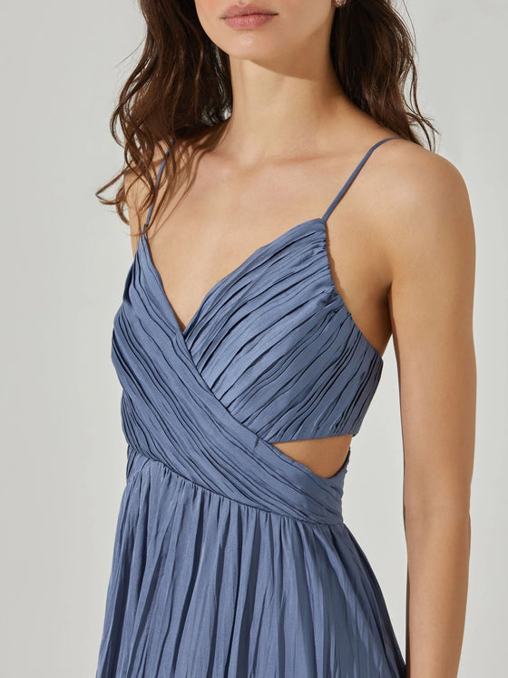 ASTR the Label Capitola Dress in Slate Blue