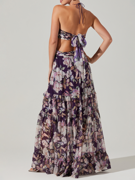 Kitsune Floral Maxi Dress