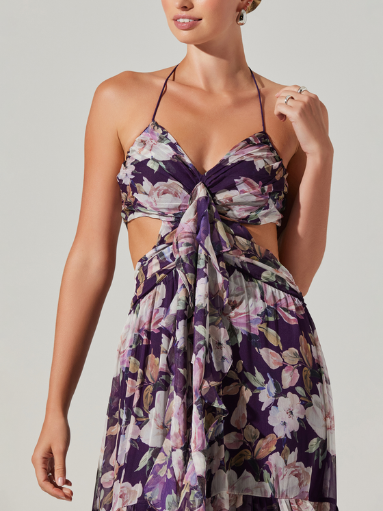 Kitsune Floral Maxi Dress