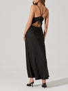 ASTR the Label Bonney Dress in black open back