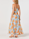 ASTR The Label's Maeryn Dress in Blue Orange Floral