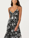Saoirse Dress in Black Silver