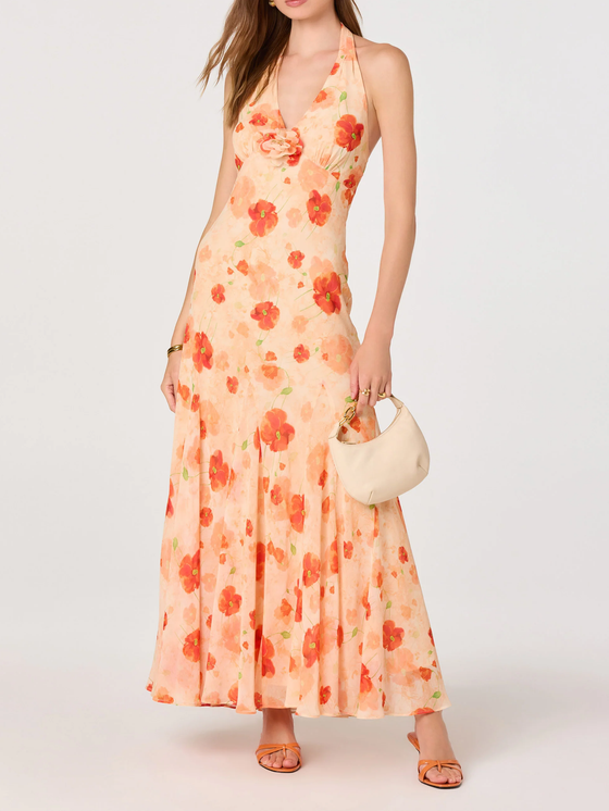 oasis orange floral dress Around The Oasis Maxi Dress Orange