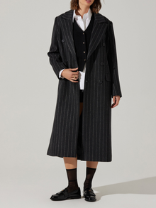  Morana Pinstripe Tailored Coat