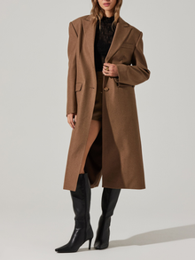  Brylee Longline Single Breasted Coat