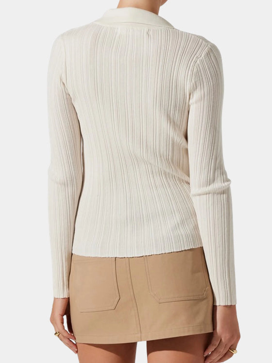 ASTR the Label Elliot Sweater in cream