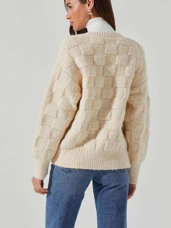 ASTR the Label Quinby Cardigan in Cream