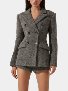  ASTR the Label Verity Coat in Taupe Grey