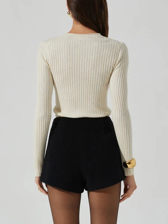 ASTR the Label Reece Sweater in Cream