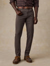 Faherty Brand Stretch Terry 5-Pocket Pant in Coast Brown