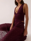 Sovere Studio Aaila Lace Top in Plum