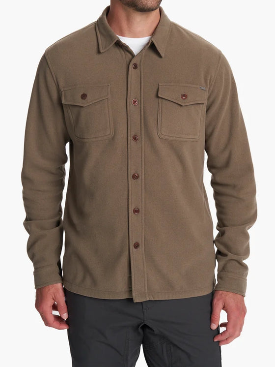 Aspen Shirt Jacket in Greige Heather Vuori