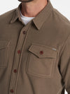 Aspen Shirt Jacket in Greige Heather Vuori