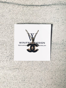  Winifred Design Dainty 14K Gold Filled 18" Black/Gold Detailed CC