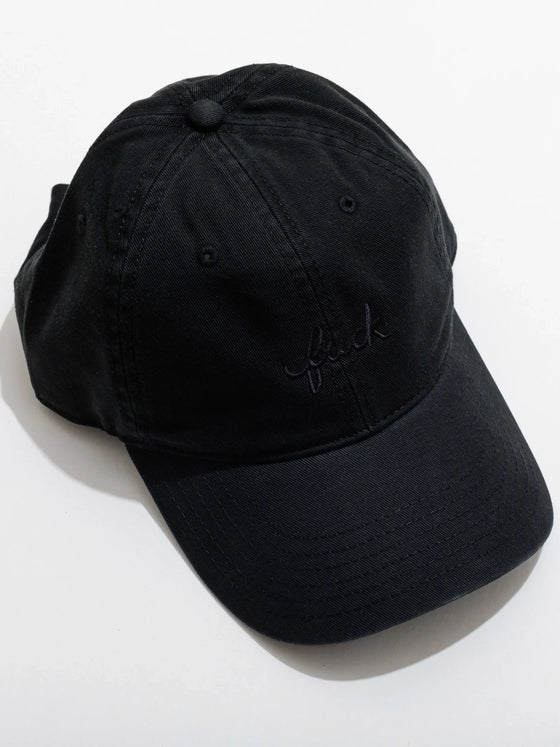 Larissa Loden Fuck Script Baseball Hat - Black Letters