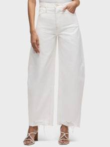  Bailey Relaxed Barrel Jean in White Hudson Jeans