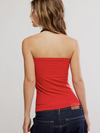 Free People's The Carrie Tube in FP High Risk Red