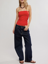Free People's The Carrie Tube in FP High Risk Red
