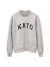 Kato Clothing Kato Cozy Mock Neck Sweatshirt in Gray