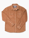 Ace Rivington Corduroy Western Shirt in Saddle Brown
