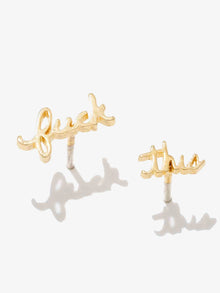  Larissa Loden Fuck This Script Stud Earrings
