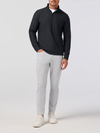 Mizzen + Main Easton Quarter Zip in Black