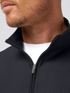 Mizzen + Main Easton Quarter Zip in Black