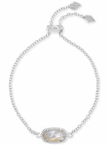  Elaina Bracelet Rhodium in Ivory Mother of Pearl Kendra Scott