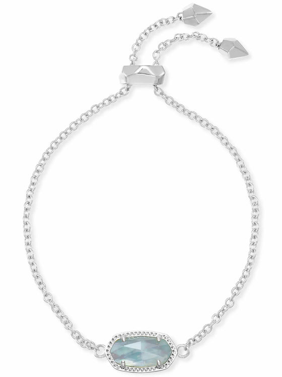 Elaina Bracelet Rhodium in Light Blue Illusion Kendra Scott