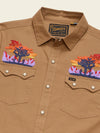 Howler Bros Crosscut Deluxe Longsleeve in Yuccas Driftwood