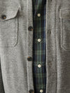 Faherty Brand Inlet Knit Shirt CPO in Medium Grey Melange