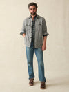 Faherty Brand Inlet Knit Shirt CPO in Medium Grey Melange