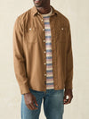 Faherty Brand Tried & True Chambray Workshirt in Sahara Khaki