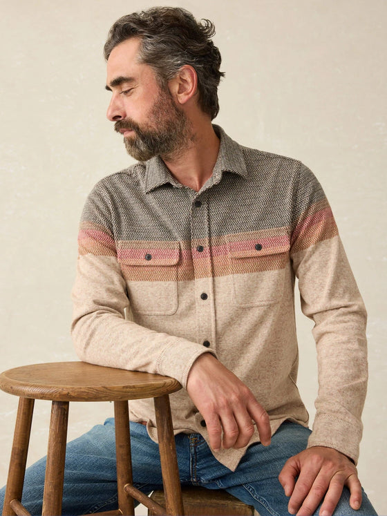 Faherty Brand Legend Sweater Shirt in Autumn Coast