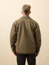 Faherty Doug Good Feather Reversible Bondi Jacket in Prairie Olive