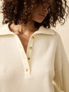 Faherty Brand Apres Waffle Henley in Coastal Cream