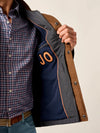 Juno Quilted Snap Jacket in Dark Grey