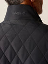 Juno Quilted Snap Jacket in Dark Grey