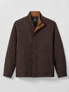 Johnnie-O Juno Quilted Snap Jacket in Cocoa