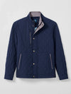 Johnnie-O Juno Quilted Snap Jacket in Navy