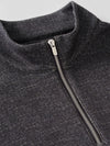 Johnnie-O Mikey Fleece 1/4 Zip Pullover - Check in Coffee