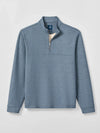 Johnnie-O Mikey Fleece 1/4 Zip Pullover - Check in Maliblu