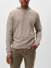 Johnnie-O Cotton Blend Hoodie in Coffee