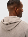 Johnnie-O Cotton Blend Hoodie in Coffee