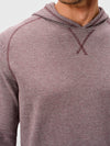 Johnnie-O Cotton Blend Hoodie in Merlot