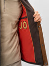 Johnnie-O Juno Quilted Snap Jacket in Cocoa