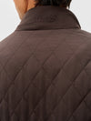 Johnnie-O Juno Quilted Snap Jacket in Cocoa