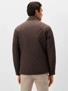 Johnnie-O Juno Quilted Snap Jacket in Cocoa