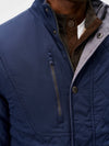 Johnnie-O Juno Quilted Snap Jacket in Navy