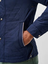 Johnnie-O Juno Quilted Snap Jacket in Navy